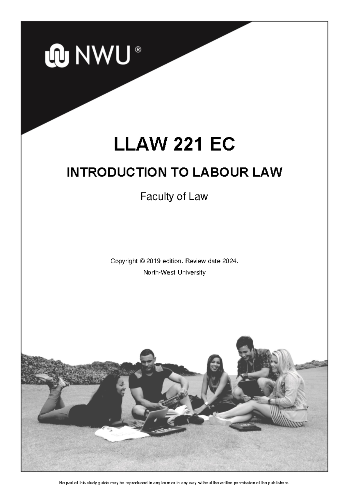 LLAW 221 Study Guide: Introduction to Labour Law 2024 - Studocu