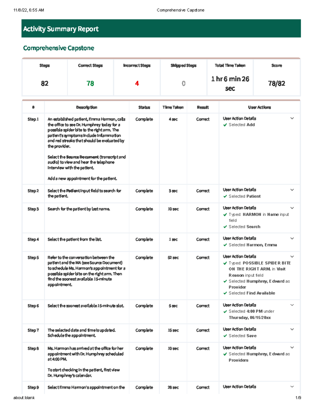 Comprehensive Capstone Study Guide #2: Patient Appointment Process ...