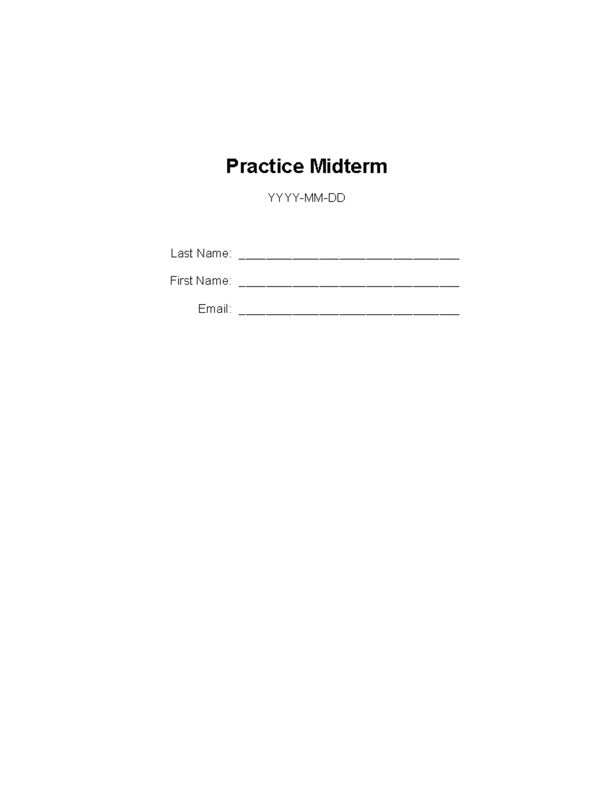 Practice Midterm 2025 - Economic Concepts and Analysis - Studocu