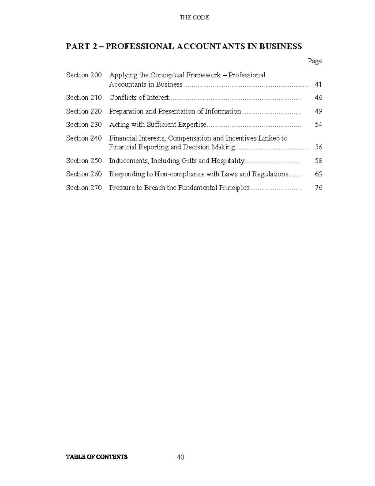 Professional Accountants in Business: The Code Part 2 Overview - Studocu