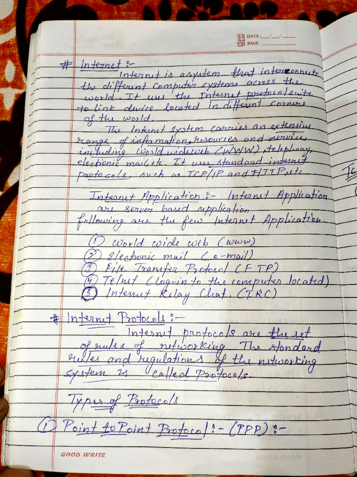 Web Technology Handwritten Notes: Key Concepts and Protocols - Studocu