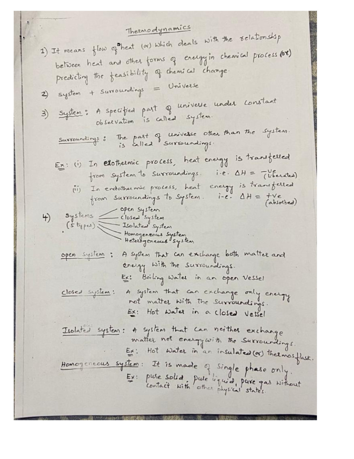 Thermodynamics Concepts & Principles: Course AR Final Exam Notes - Studocu