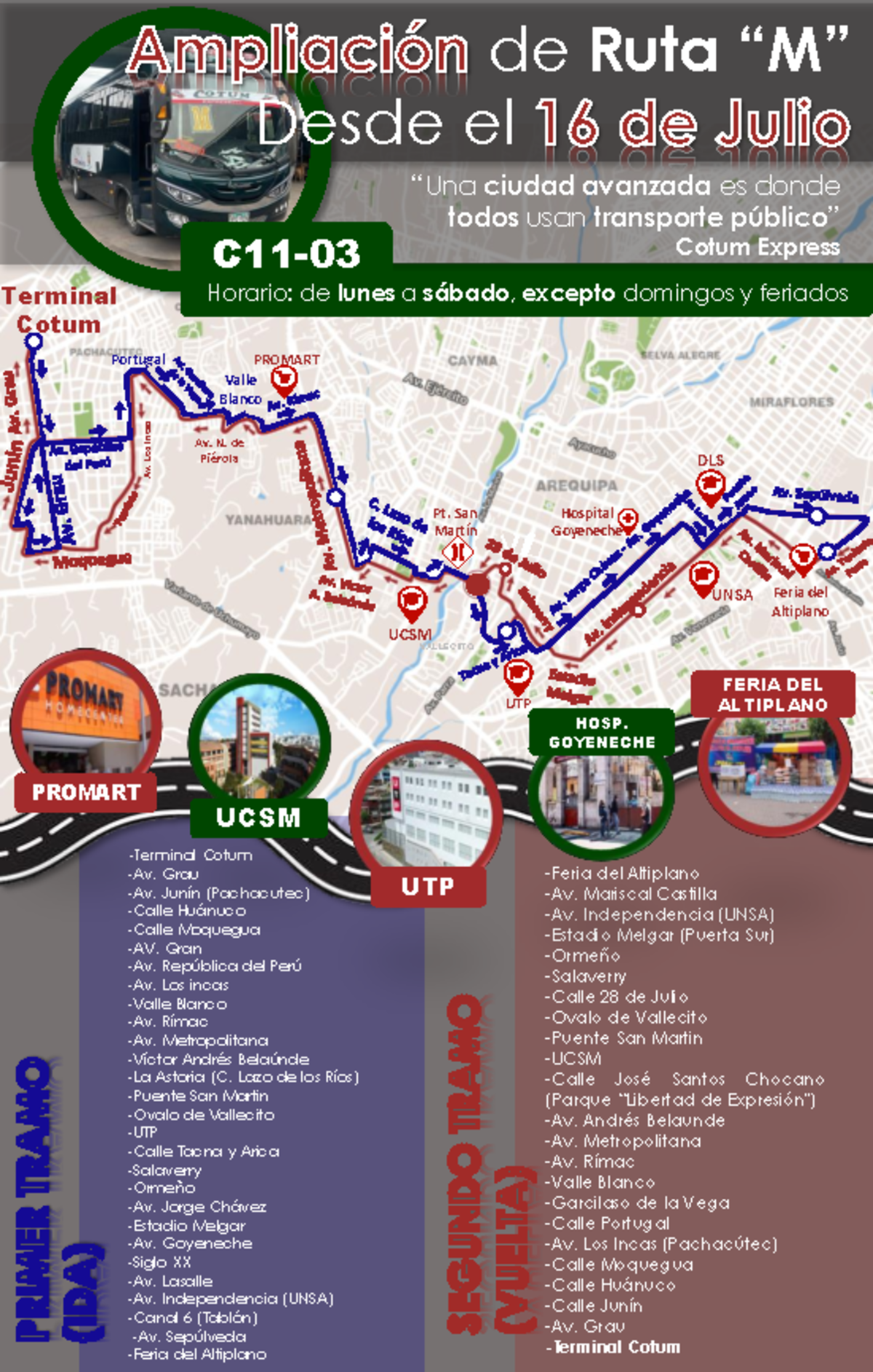 Ampliación de Ruta M: Detalles de la Ruta y Horarios - C11-03 - Document Preview