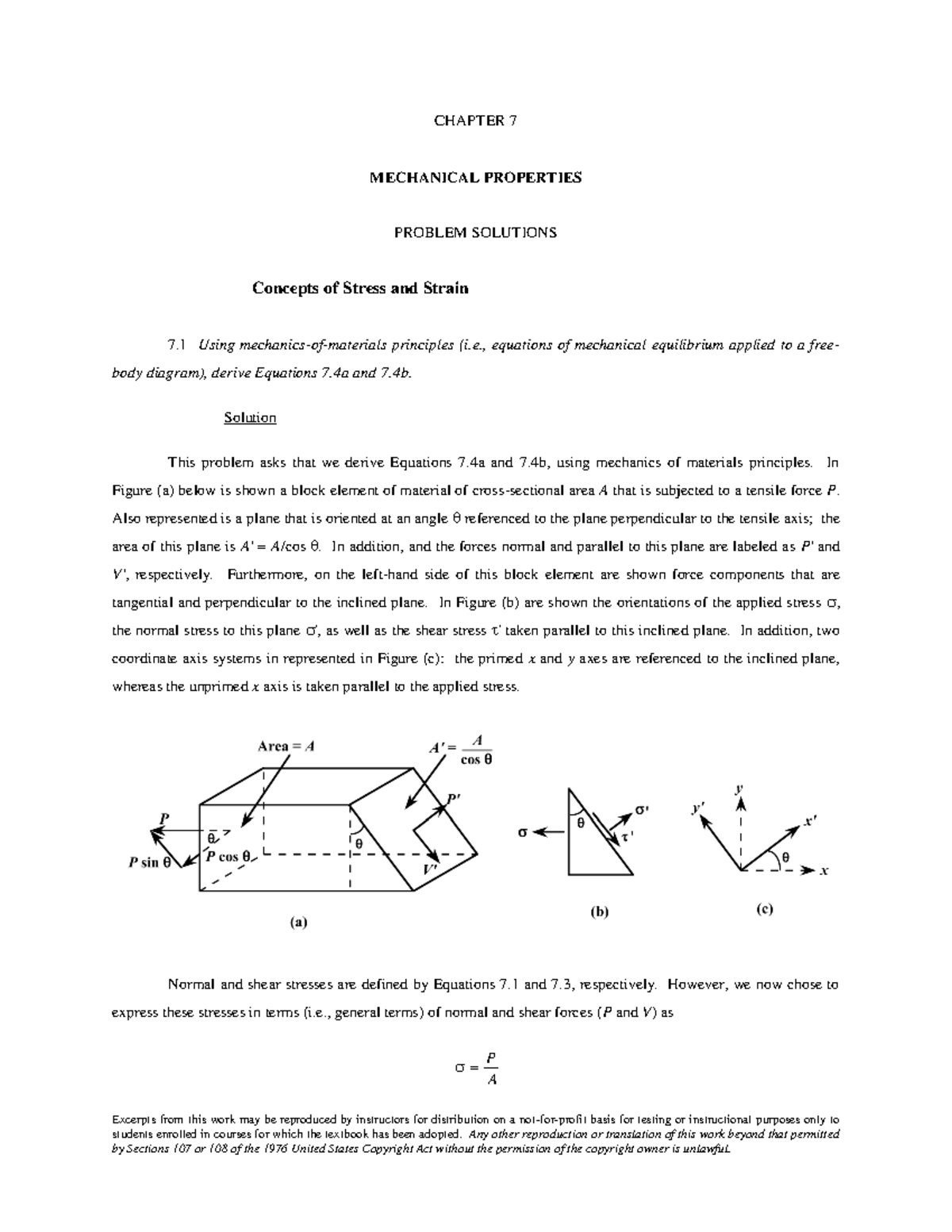 Concepts of stress and strain texas a amp m university - Excerpts from ...