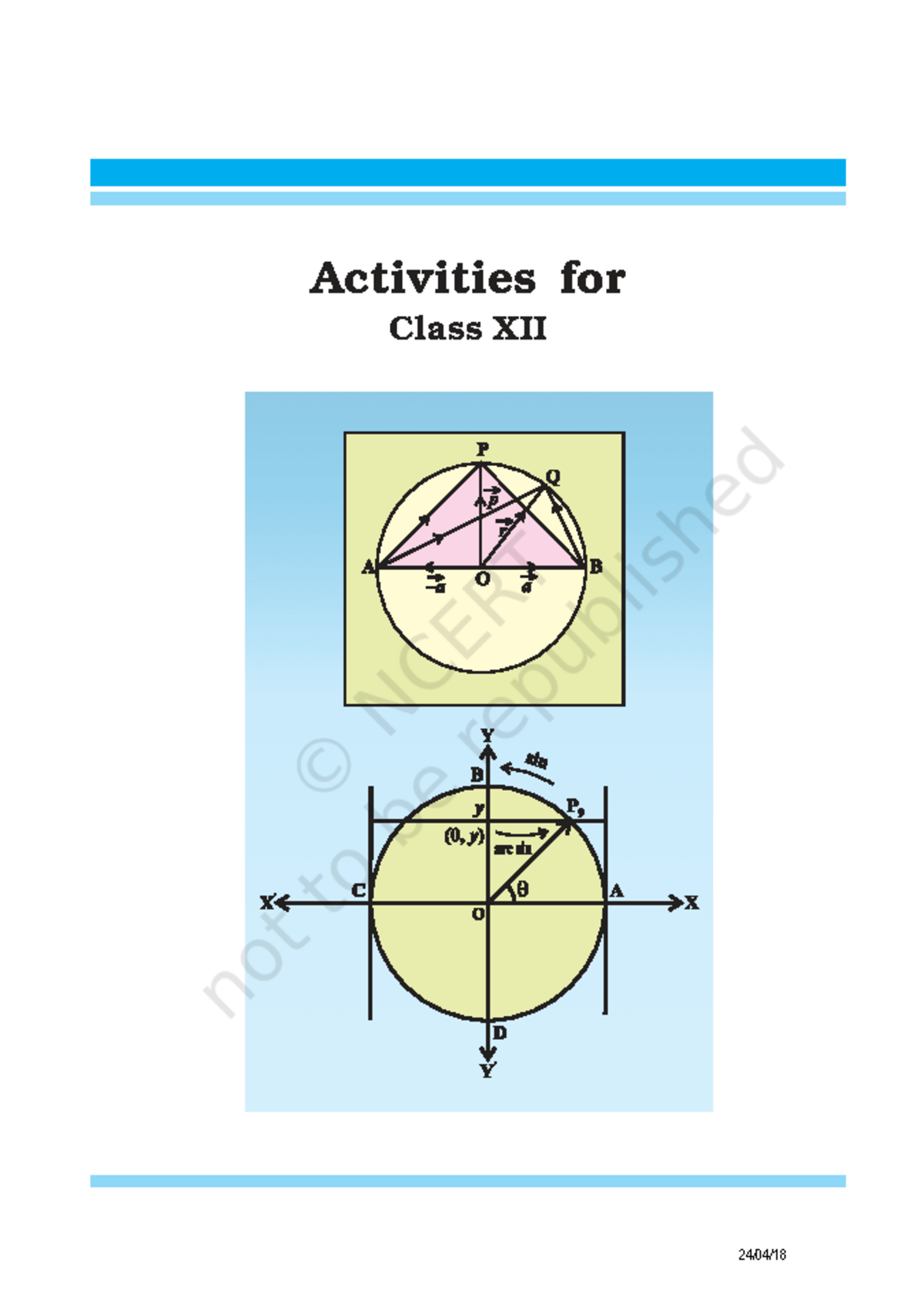 Activities for Class XII Mathematics: Exploring Key Concepts - Studocu