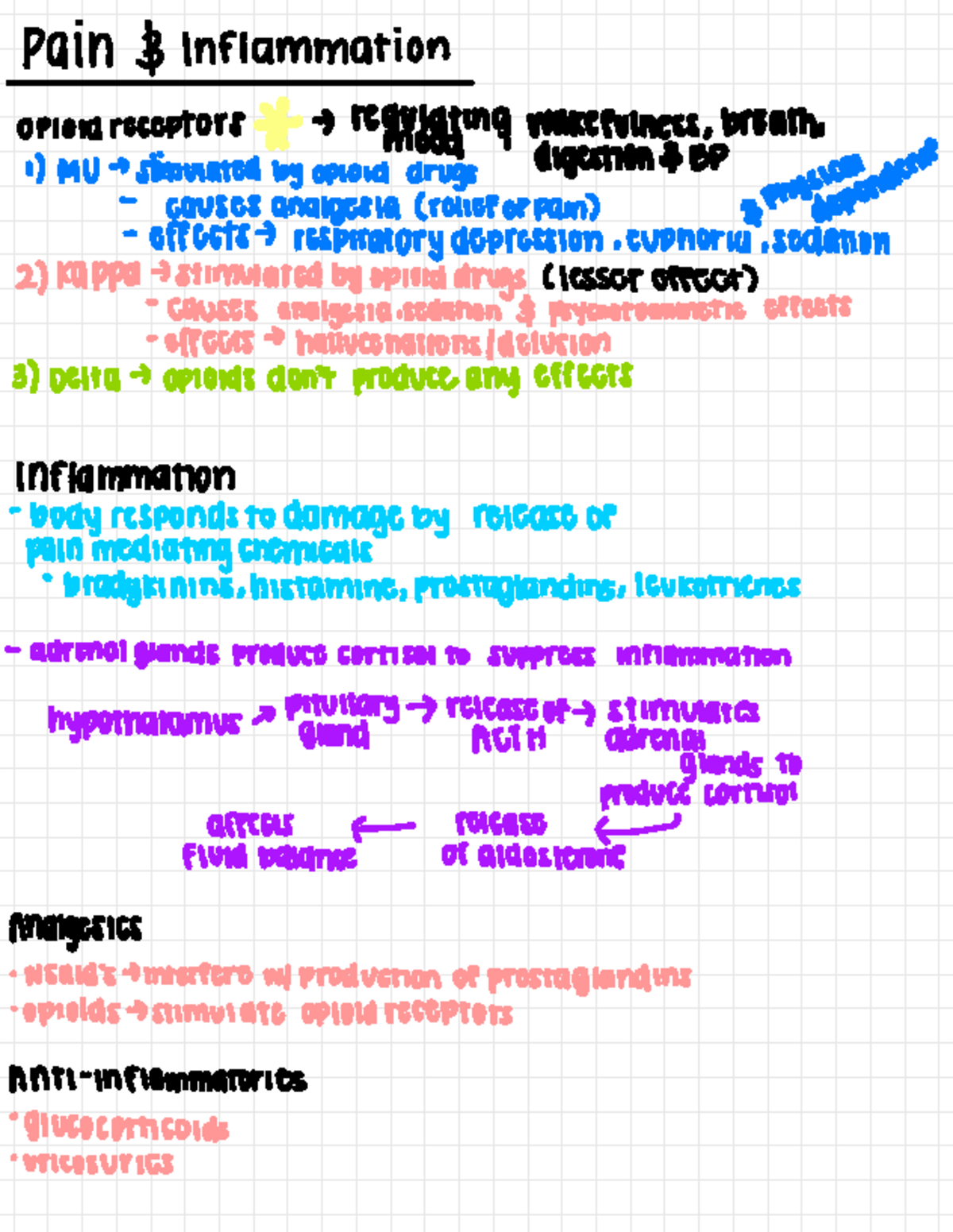 NSAID & Opioid Pharmacology Notes for Pain Management (PHARM 101) - Studocu
