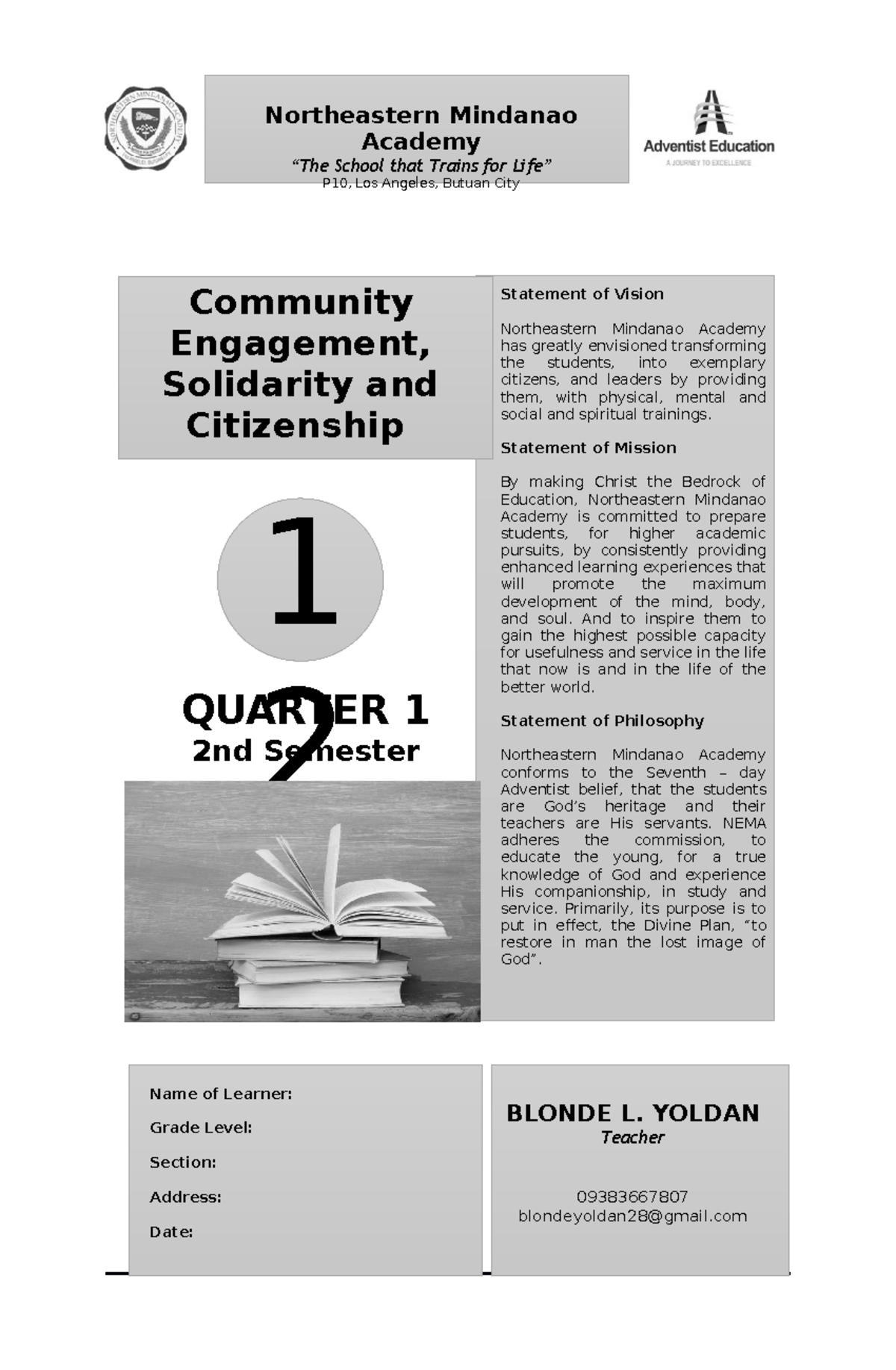 Community Engagement 12: Q1 Module on Citizenship & Solidarity - Studocu