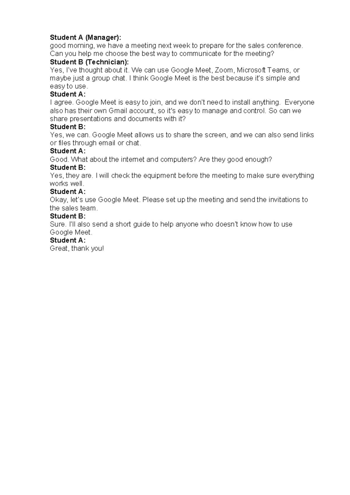 Speaking Unit 5 - Customer Service Interaction (TATMCB4) - Studocu