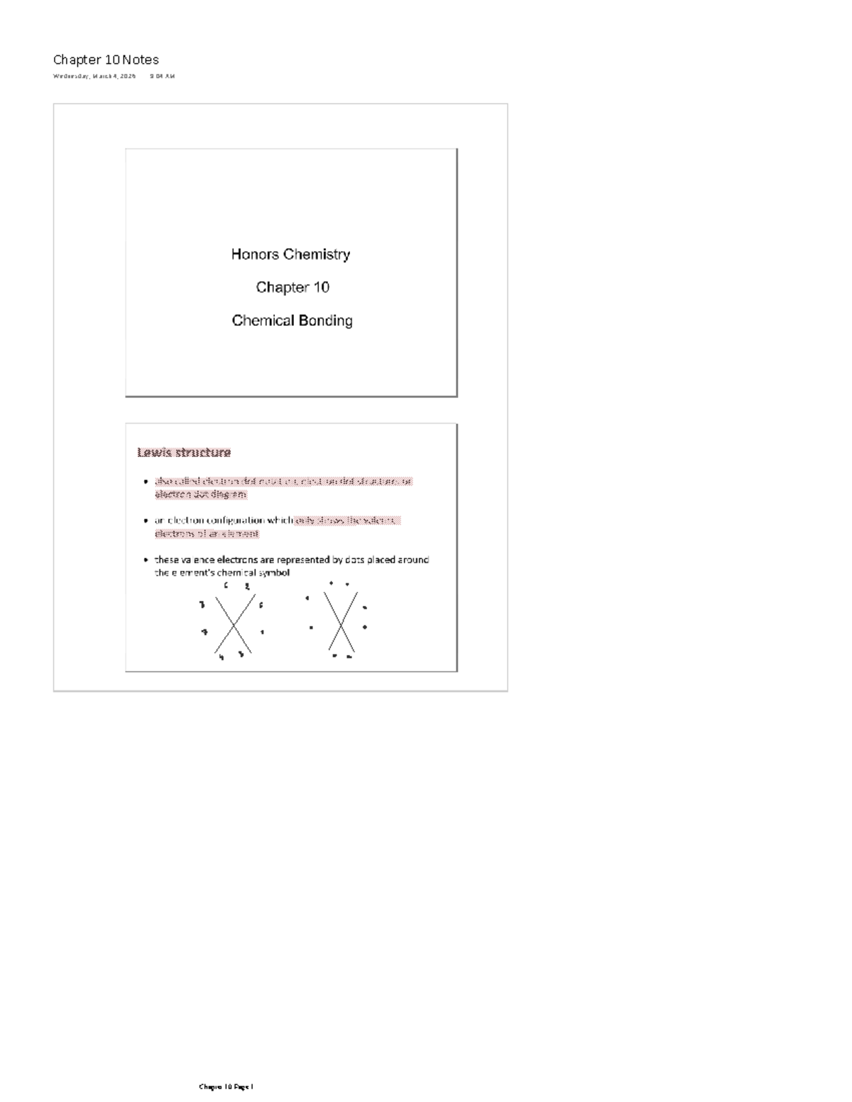 Chapter 10 Notes: Lewis Structures and Molecular Geometry - Studocu