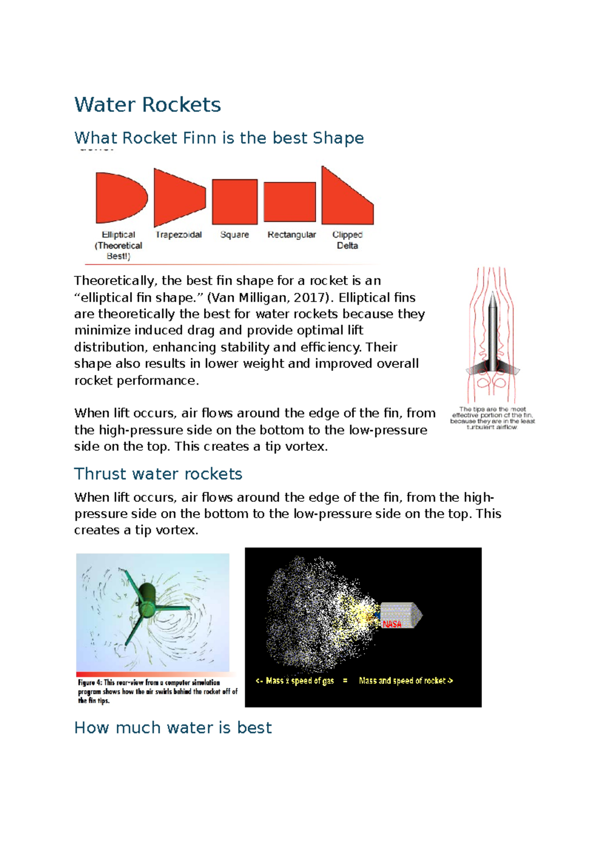 ENGR 101: Water Rockets - Optimal Fin Shapes and Performance Notes ...