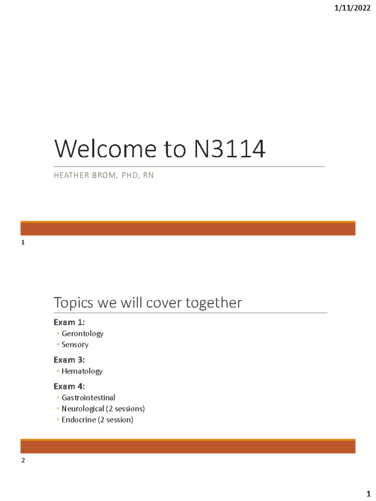 Gerontology 101: Lecture Notes on Aging and Nursing Care - Studocu