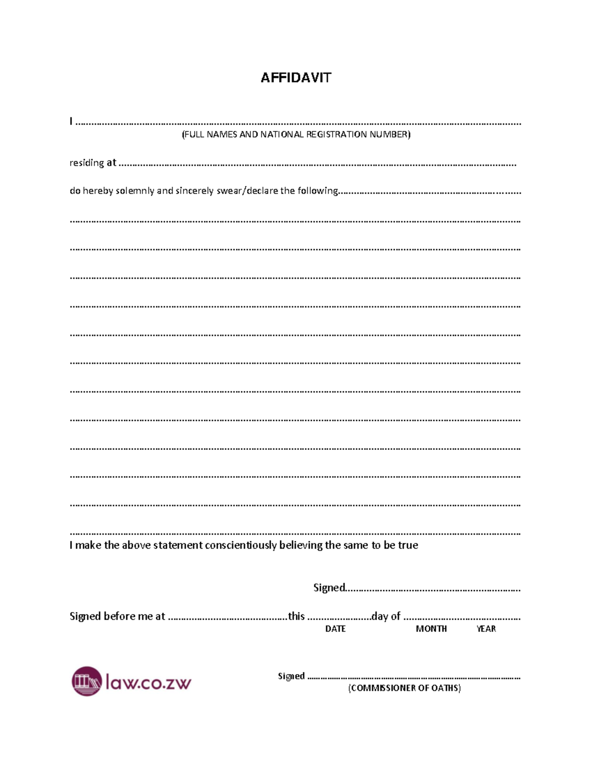 Affidavit - Government documents - AFFIDAVIT I - Studocu