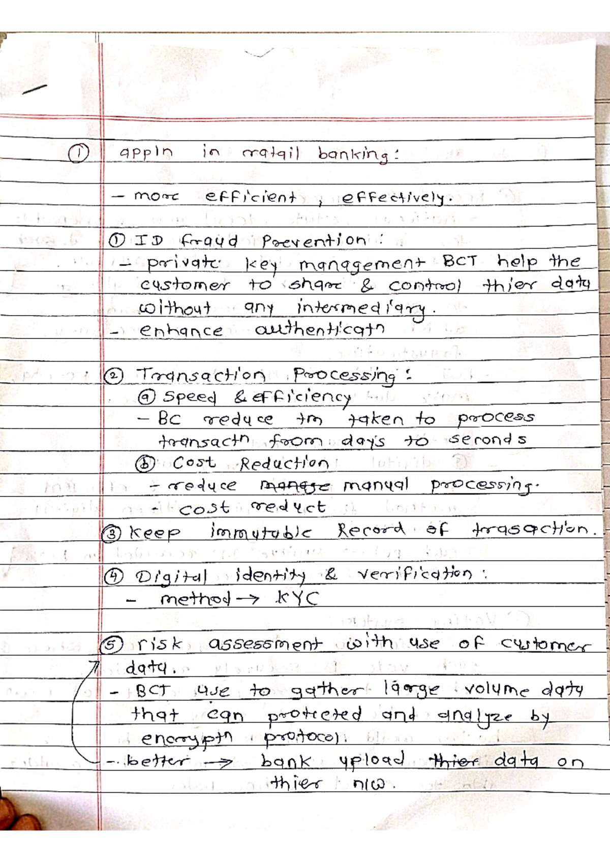 BCT 6th unit - lecture notes for all - 1 appln in ratail banking ...