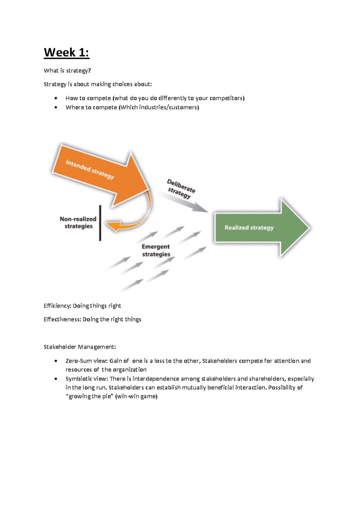 Strategic Management Notes (SM301): Concepts and Insights Review - Studocu