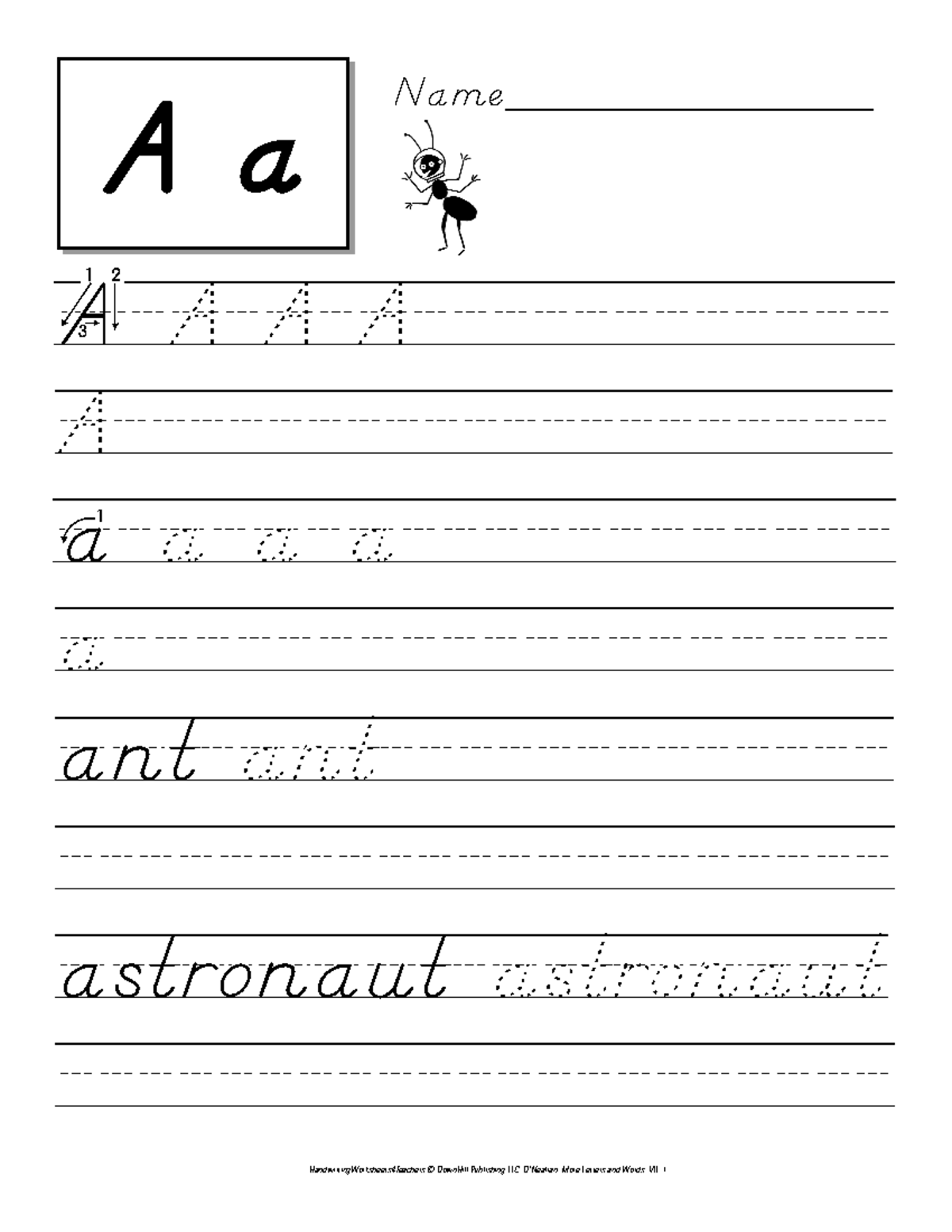 Handwriting Practice for beginner - A/A/A/A//////////// A ...
