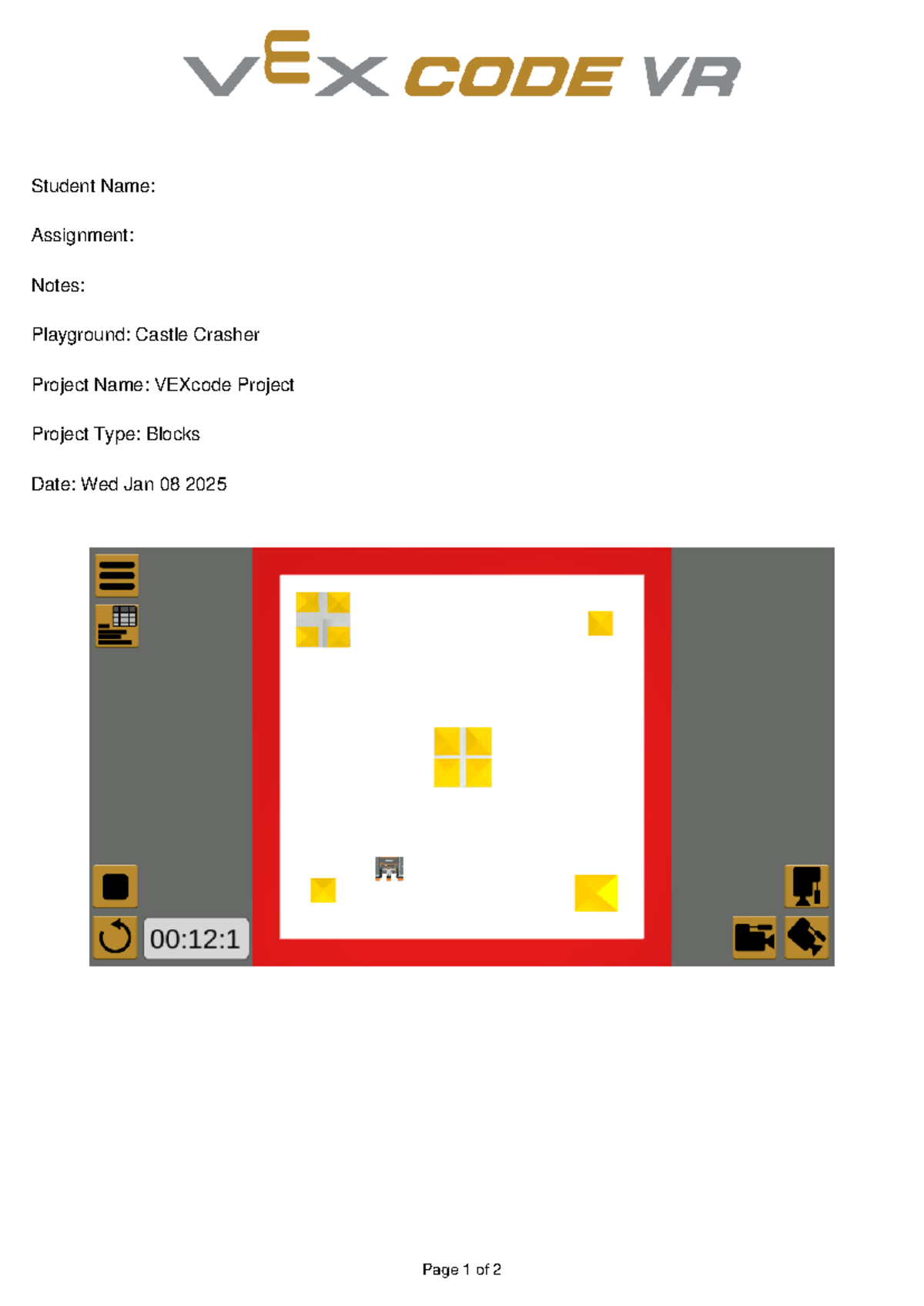 VEXcode Project 8 - computer - Tecnología de información y comunicación ...