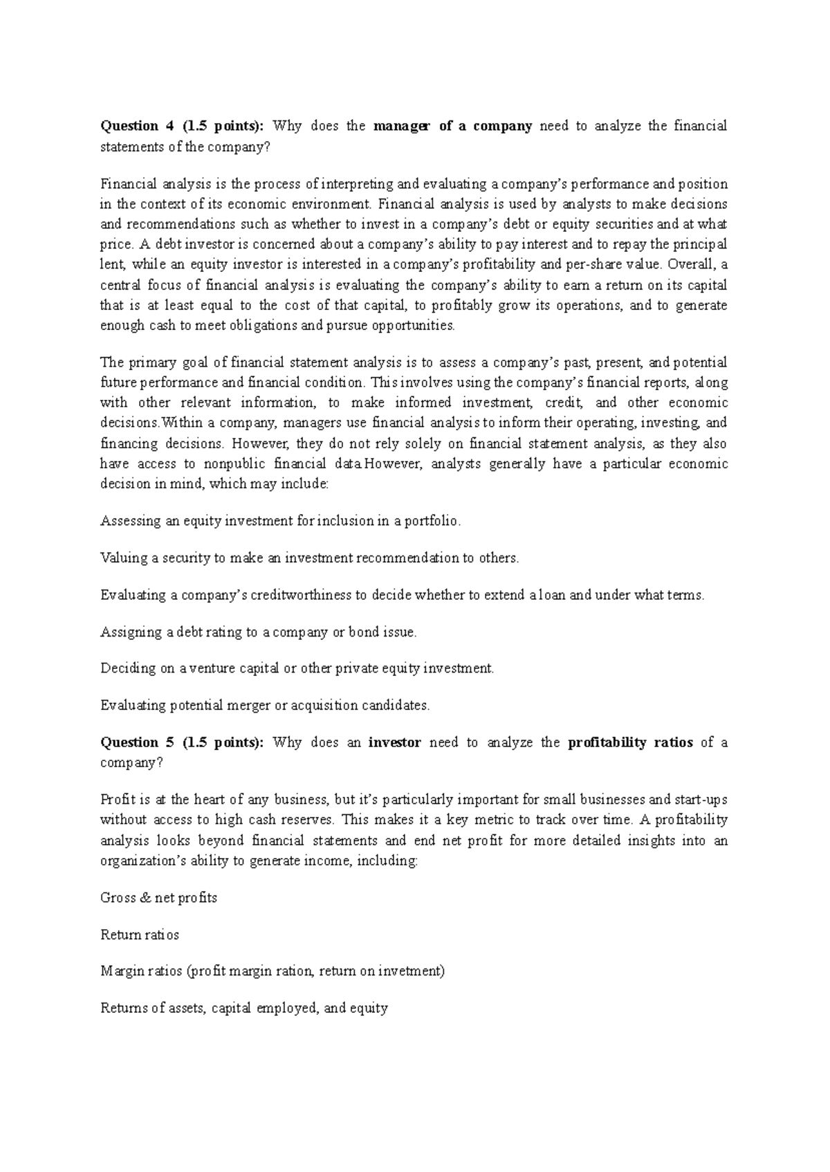 Financial Analysis Insights: Importance for Managers and Investors ...