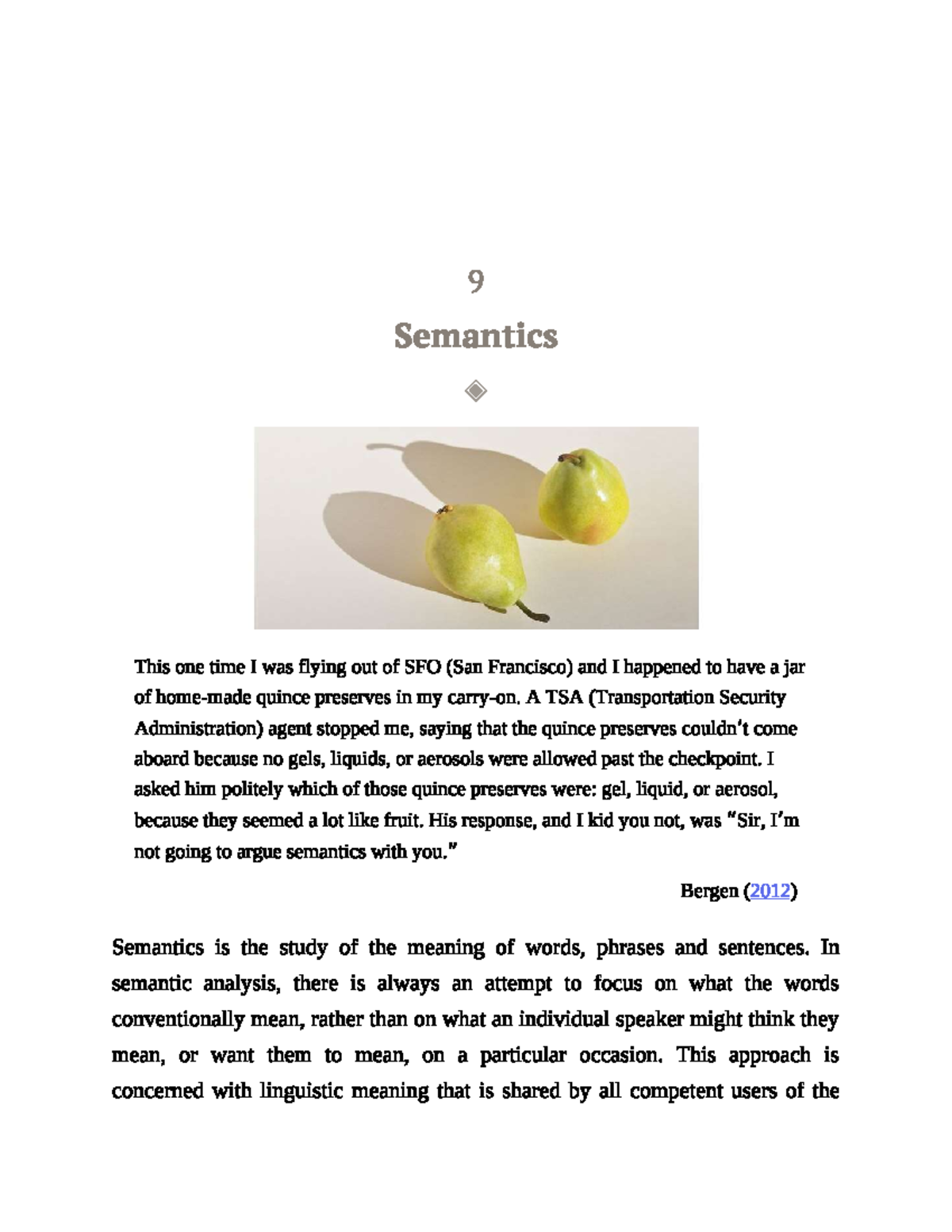 Chapter 9: Semantics in Linguistics (LNG 101) - Studocu