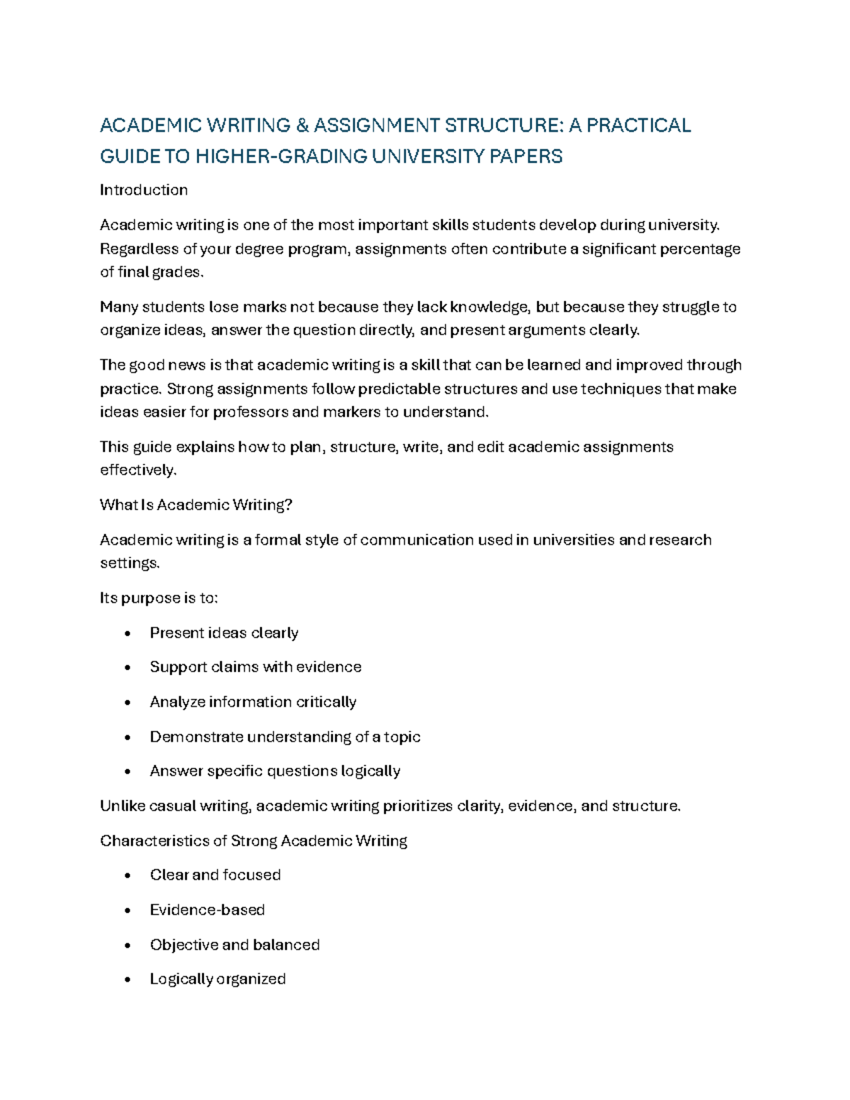 Academic Writing (ENG 101): Essential Structure & Tips for Success ...