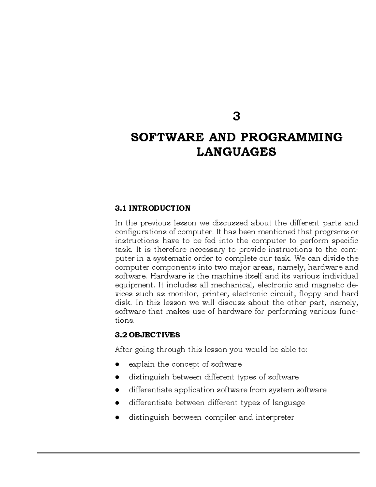 L3 - Software and Programming Languages: Key Concepts and Types - Studocu
