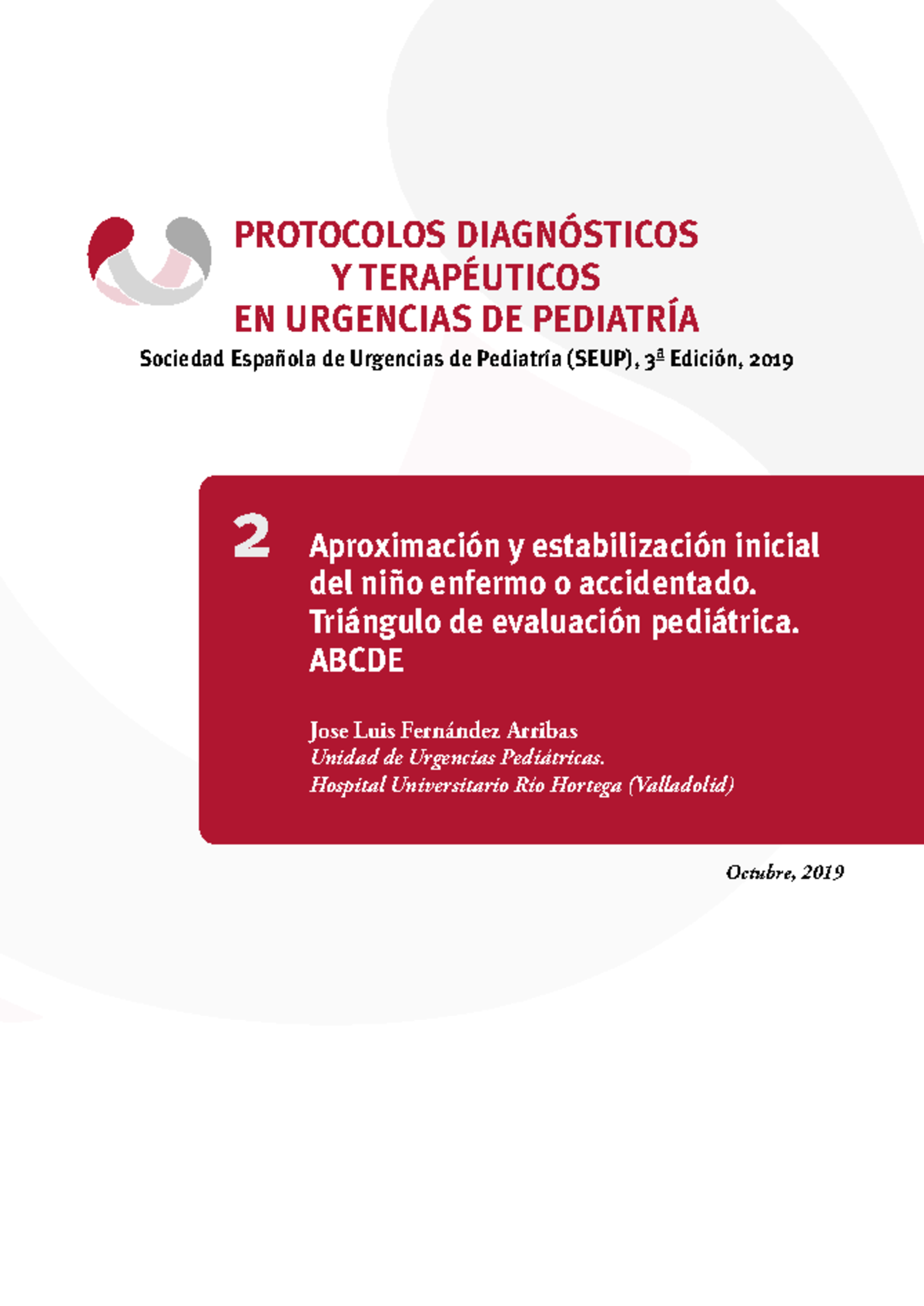 Protocolo de Estabilización en Urgencias Pediátricas - SEUP - Studocu