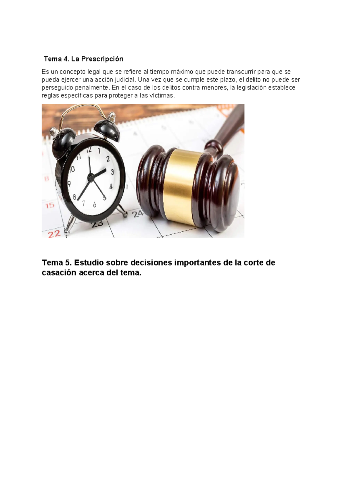 La Prescripción - Nociones De Derecho Civil - Tema 4. La Prescripción ...