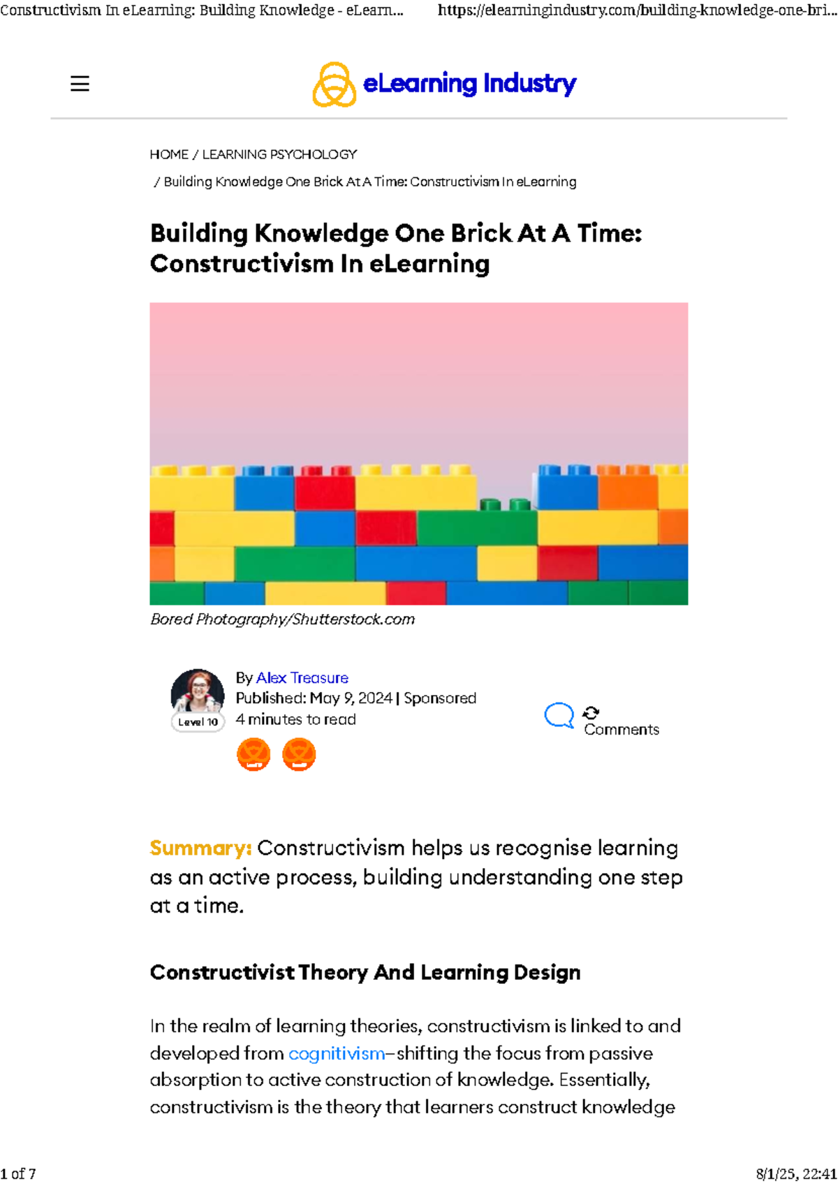 Constructivism in eLearning: Building Knowledge for Active Learners ...