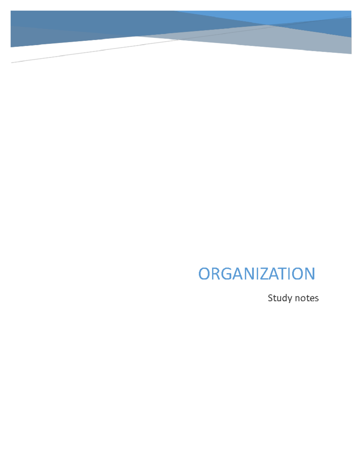 2336 Midterm Study Notes: Chapters 1-5 on Organizational Behavior - Studocu