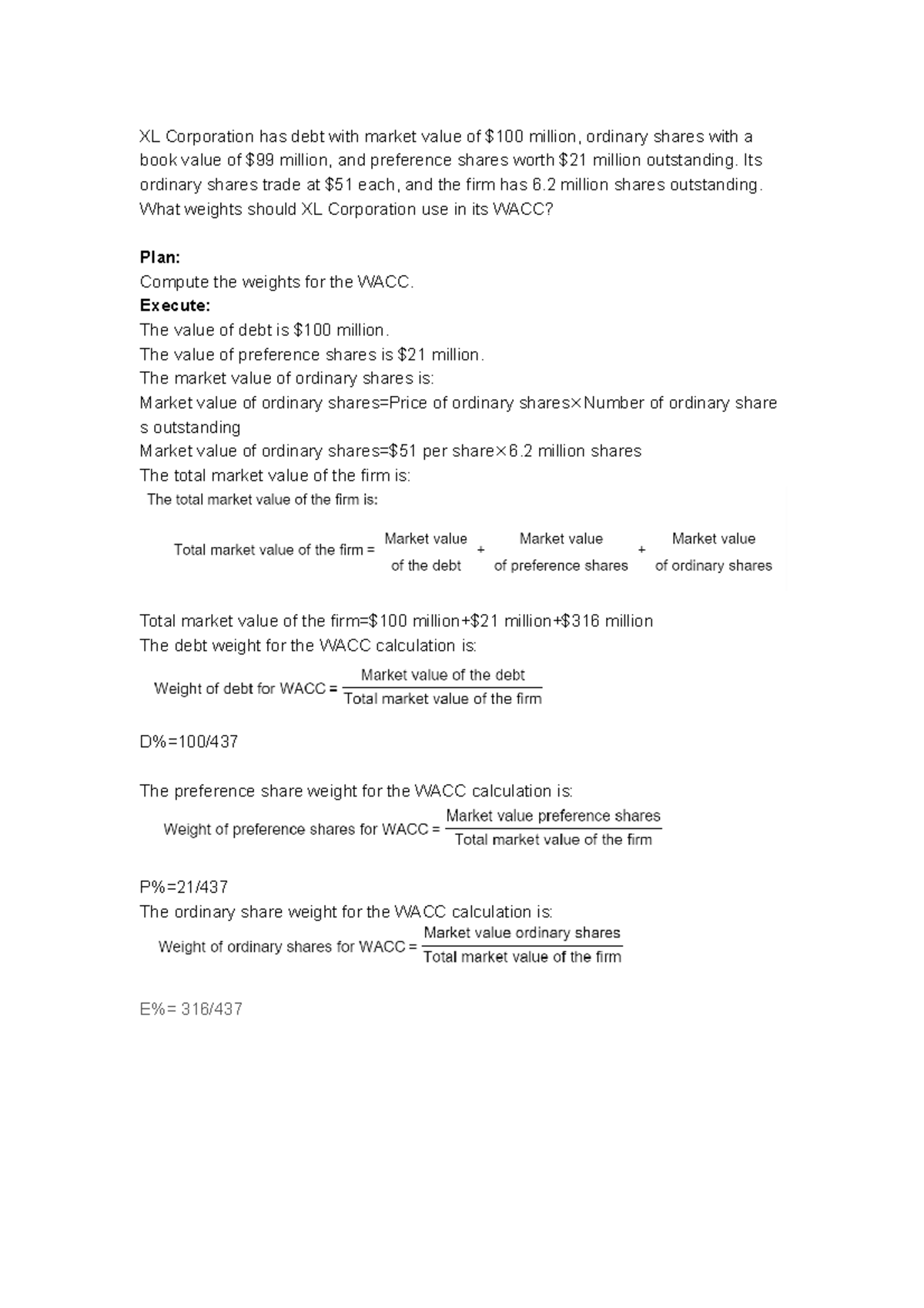 FIN 301 Week 10 Assignment: Calculating WACC and Project Evaluation ...