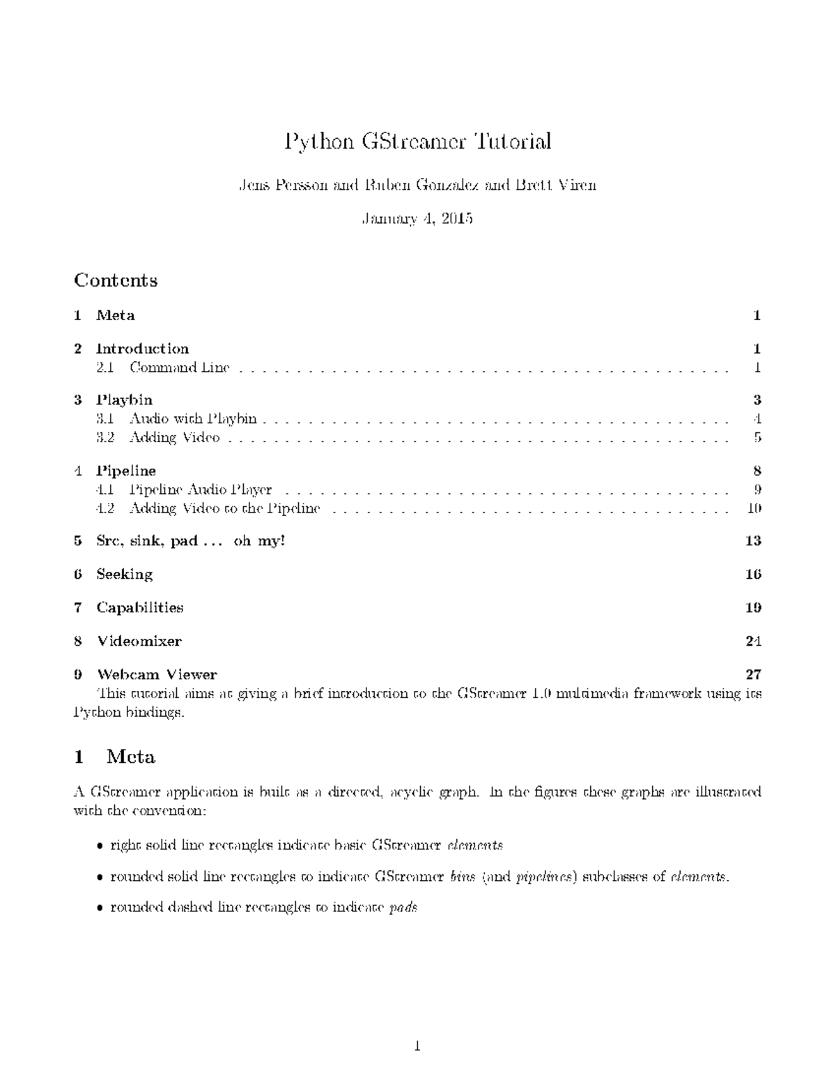 Python GStreamer Tutorial (Pygst) - DDD Final Notes - Studocu