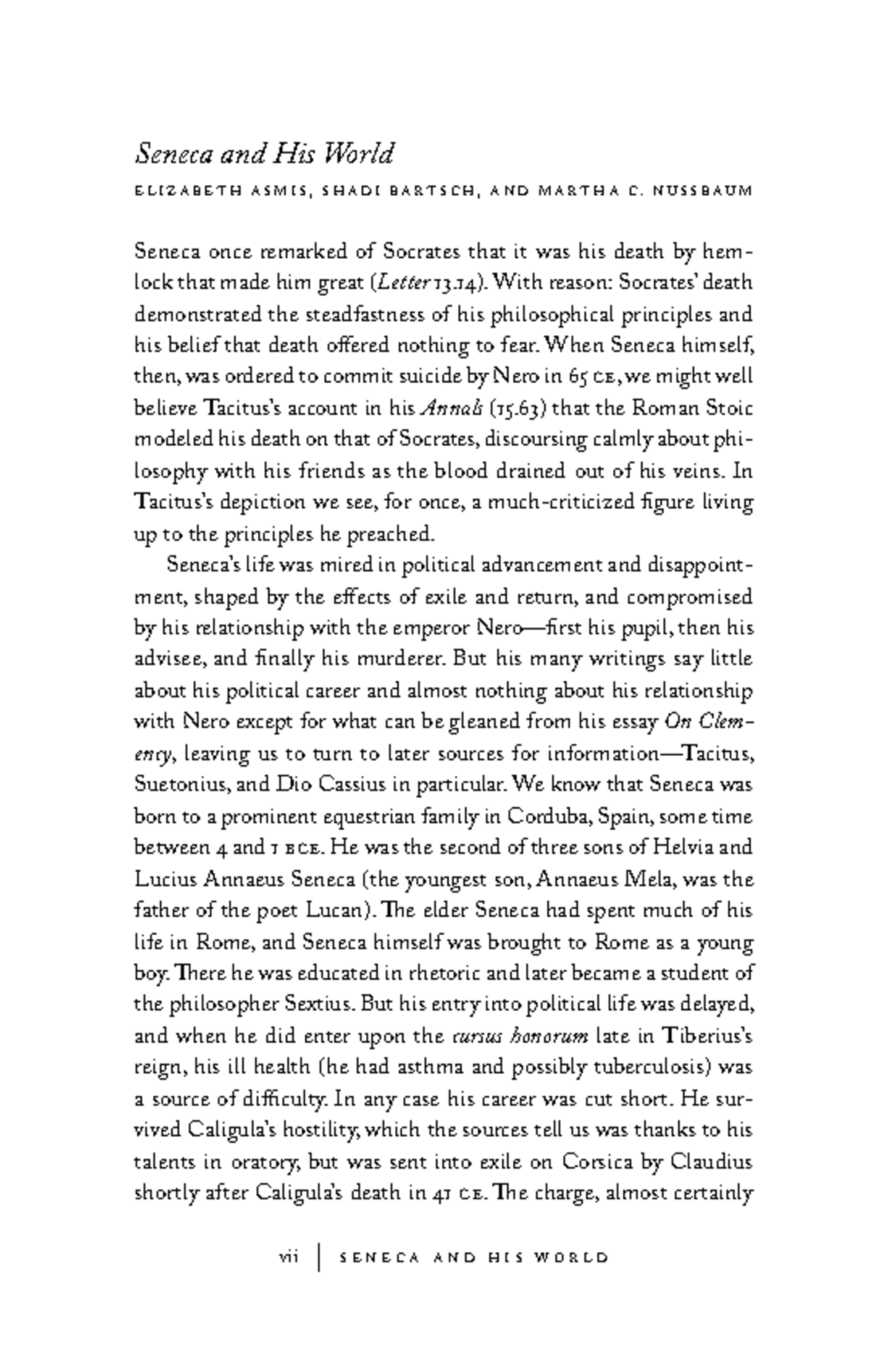 10 - englit lecture notes and coursework - vii s e n e c a a n d h i s ...