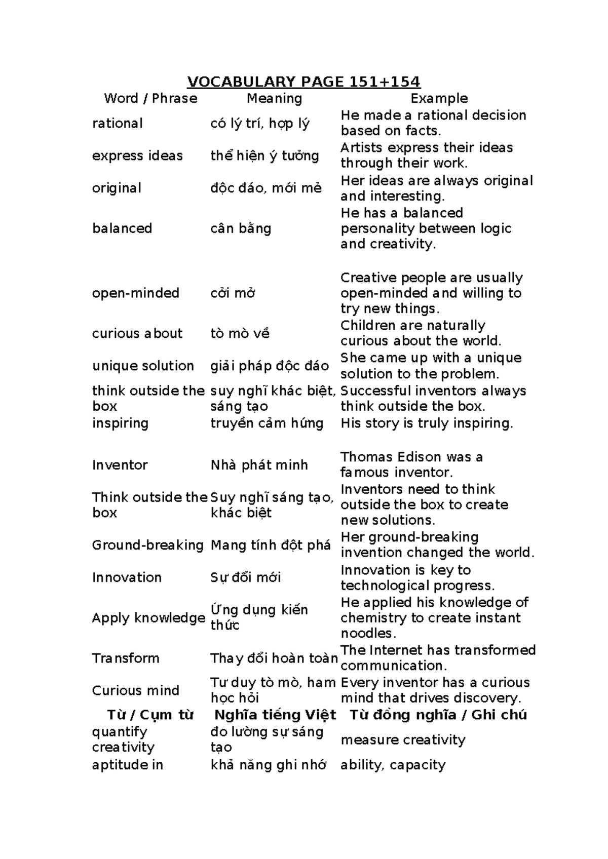 Vocabulary PAGE 151 - Review of Key Terms and Concepts - Studocu