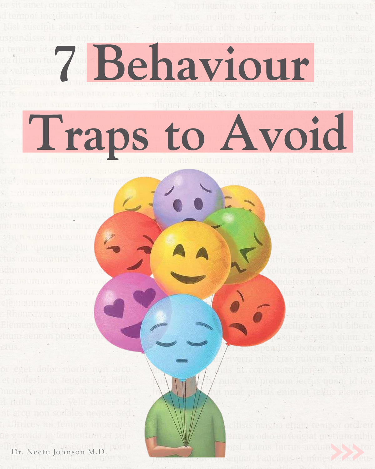 7 Behaviour Traps to Avoid: Insights by Dr. Neetu Johnson M.D. - Studocu
