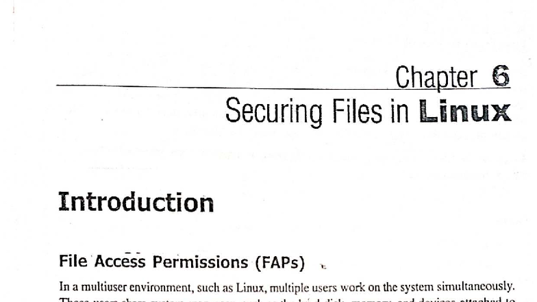Linux Unit 4 - Study Material: Securing Files and Access Permissions ...