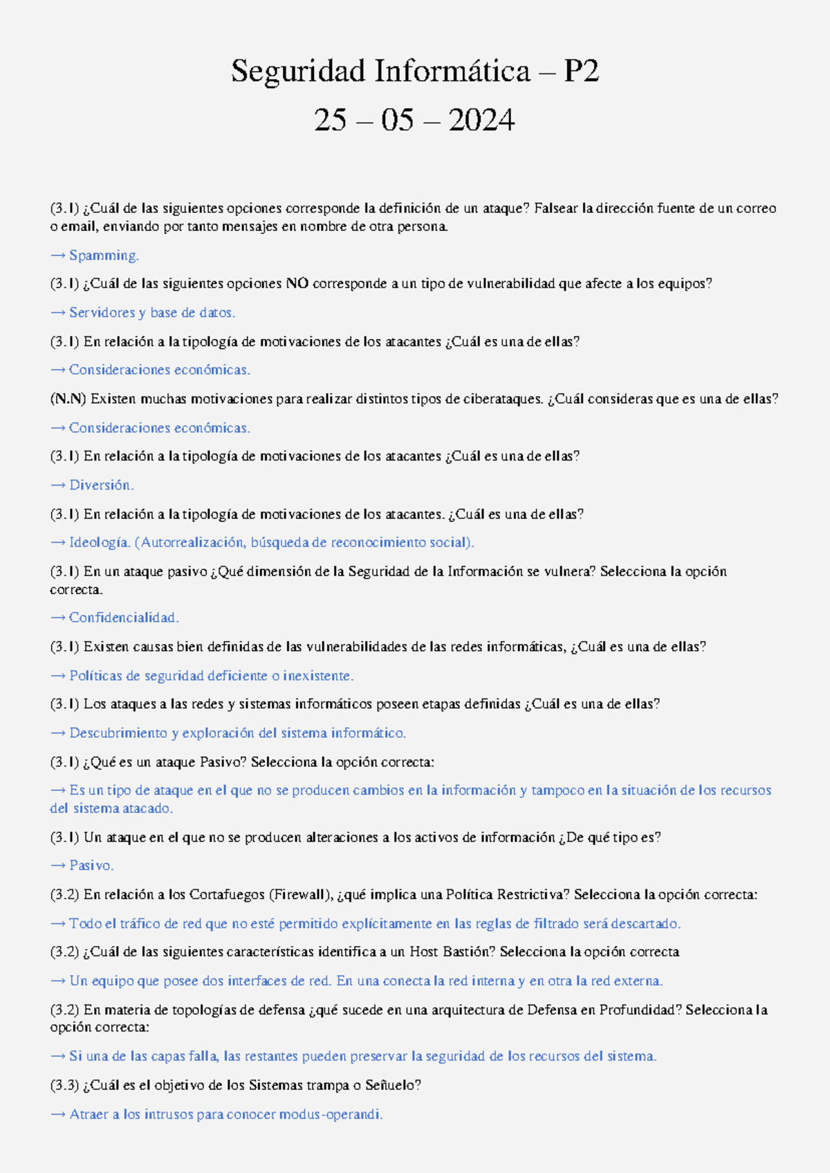 Segundo Parcial - Seguridad Informática (S.I. 2024) - Document Preview