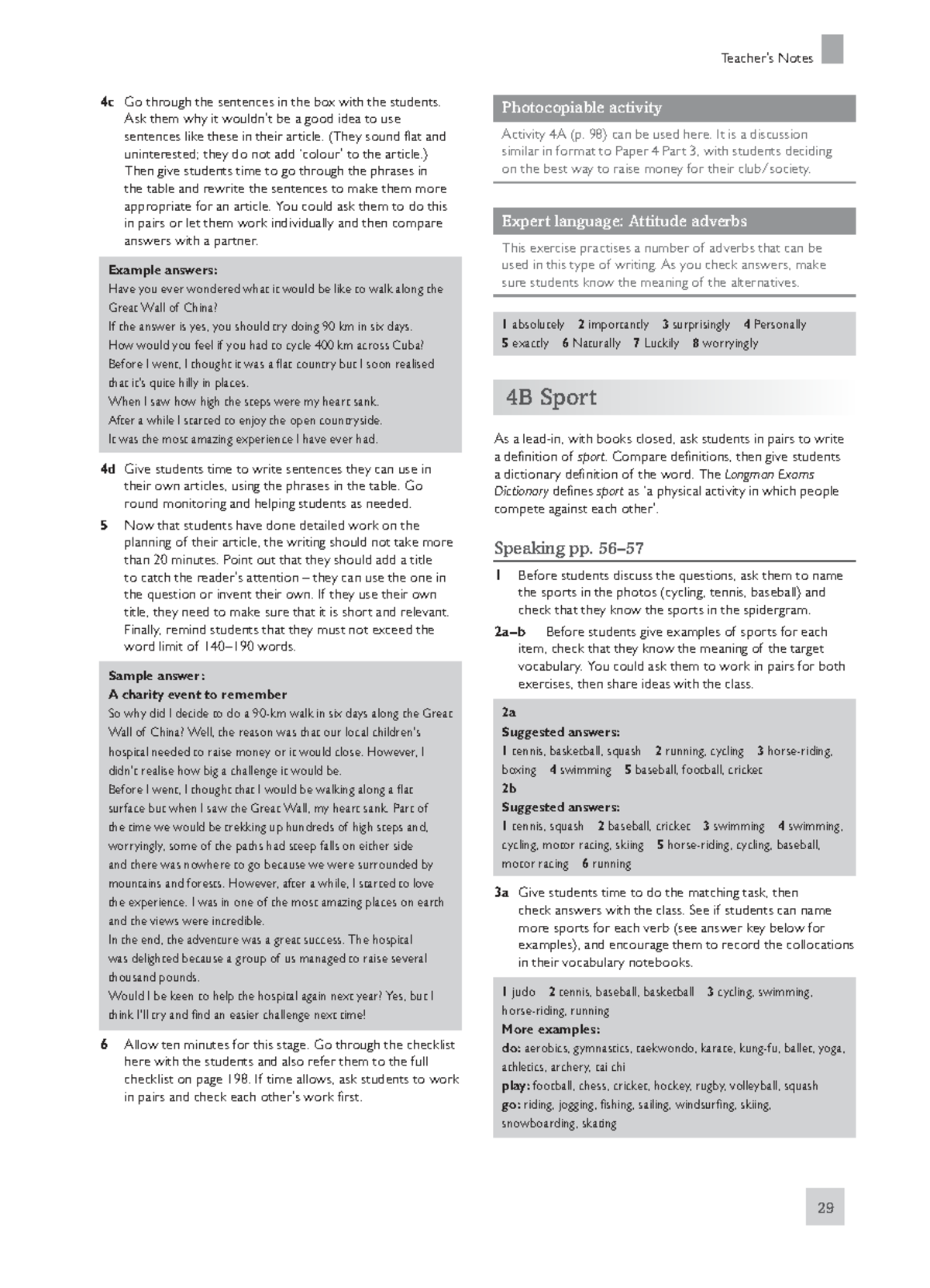 FCE 4c Sample Article Answer: Enhancing Writing with Engaging Sentences ...