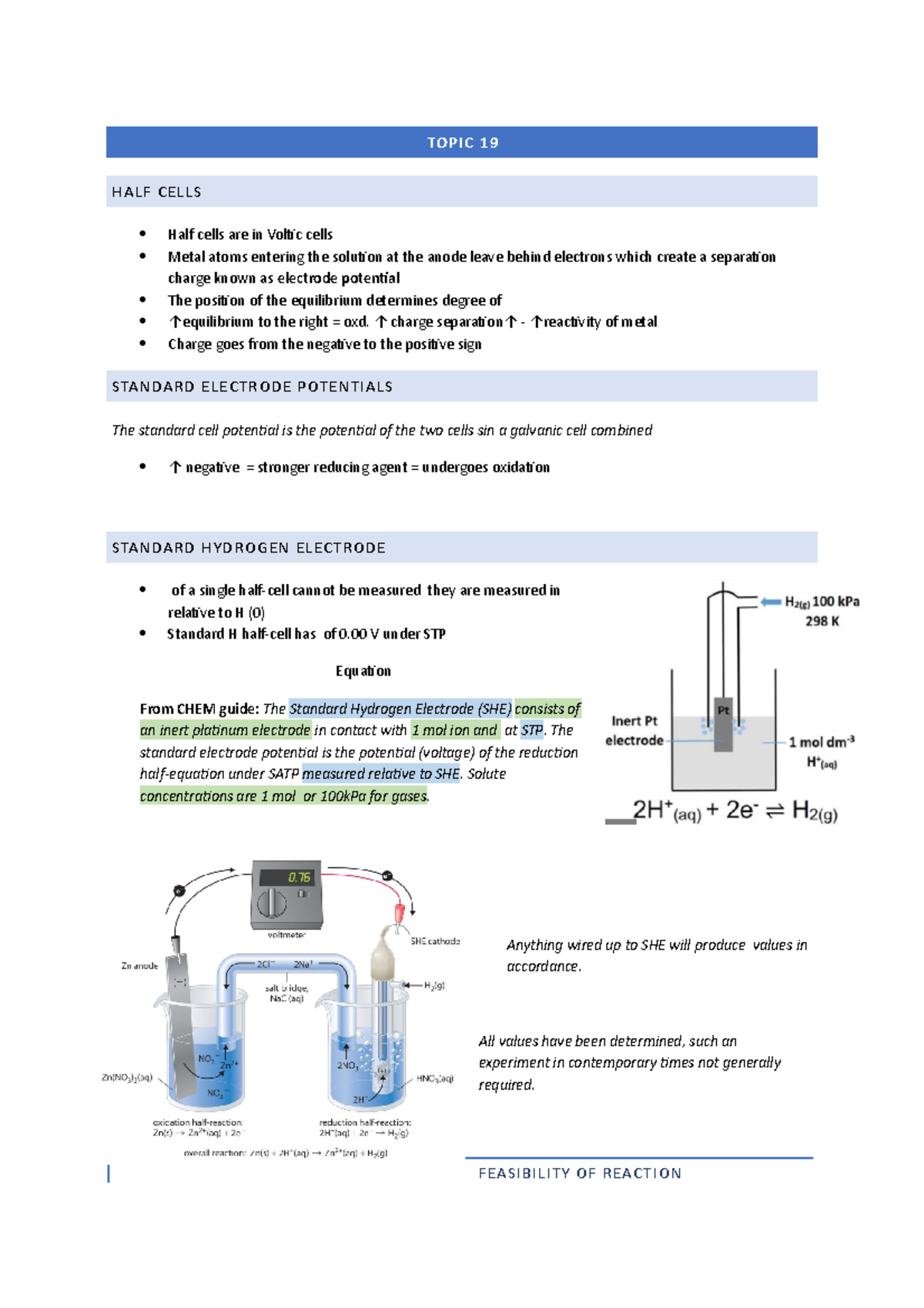 Electrochemistry Insights: Half Cells and Cell Potentials (CHEM101 ...