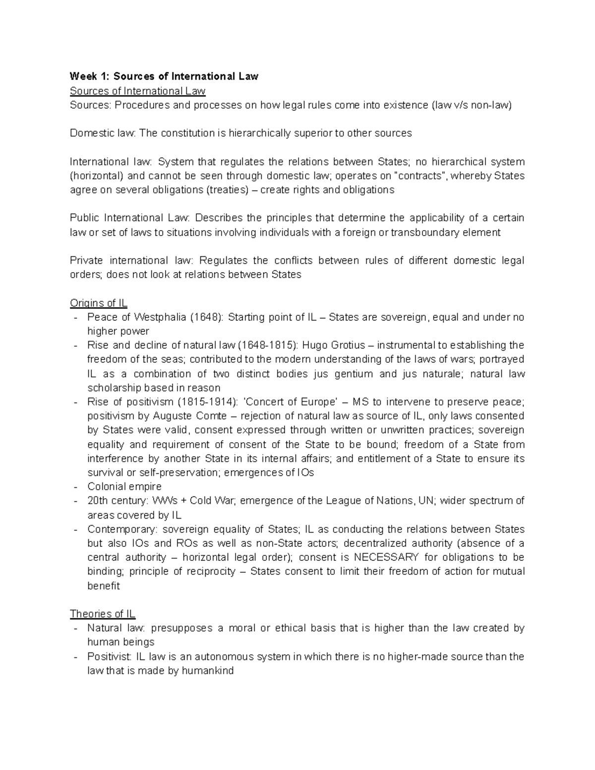 PIL 101: Summary of Public International Law Concepts and Sources ...