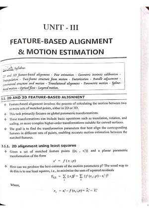 Cv unit 5 - Cv notes - UNIT V RENDERING AND RECOGNITION SYLLABUS ...