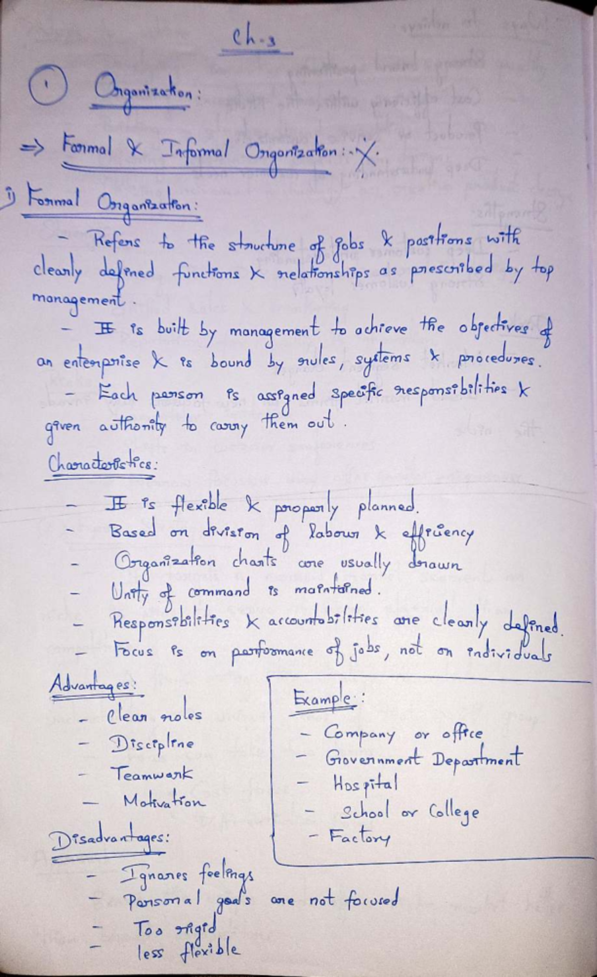 POM 3 - Chapter 3 Handwritten Notes for GE3751 Principles of Management ...