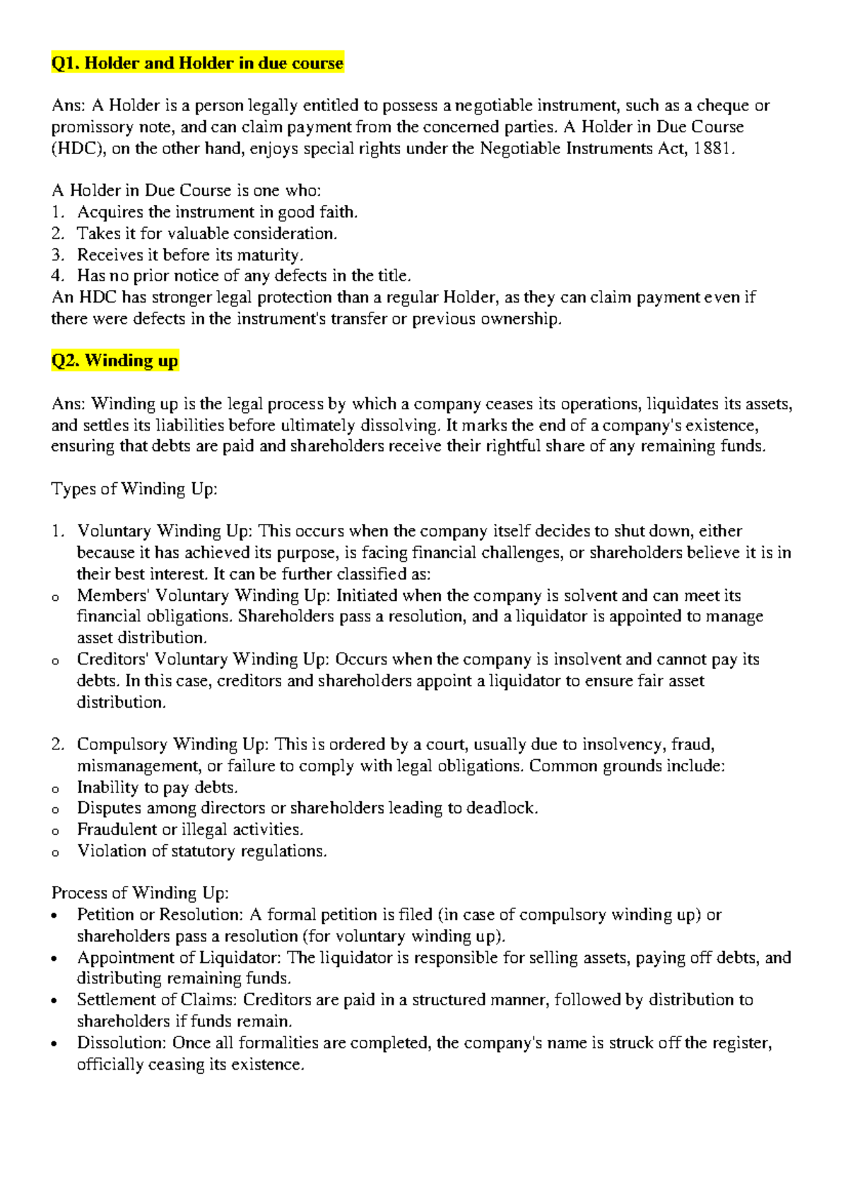 Banking Law Notes: Key Concepts and Provisions - Studocu