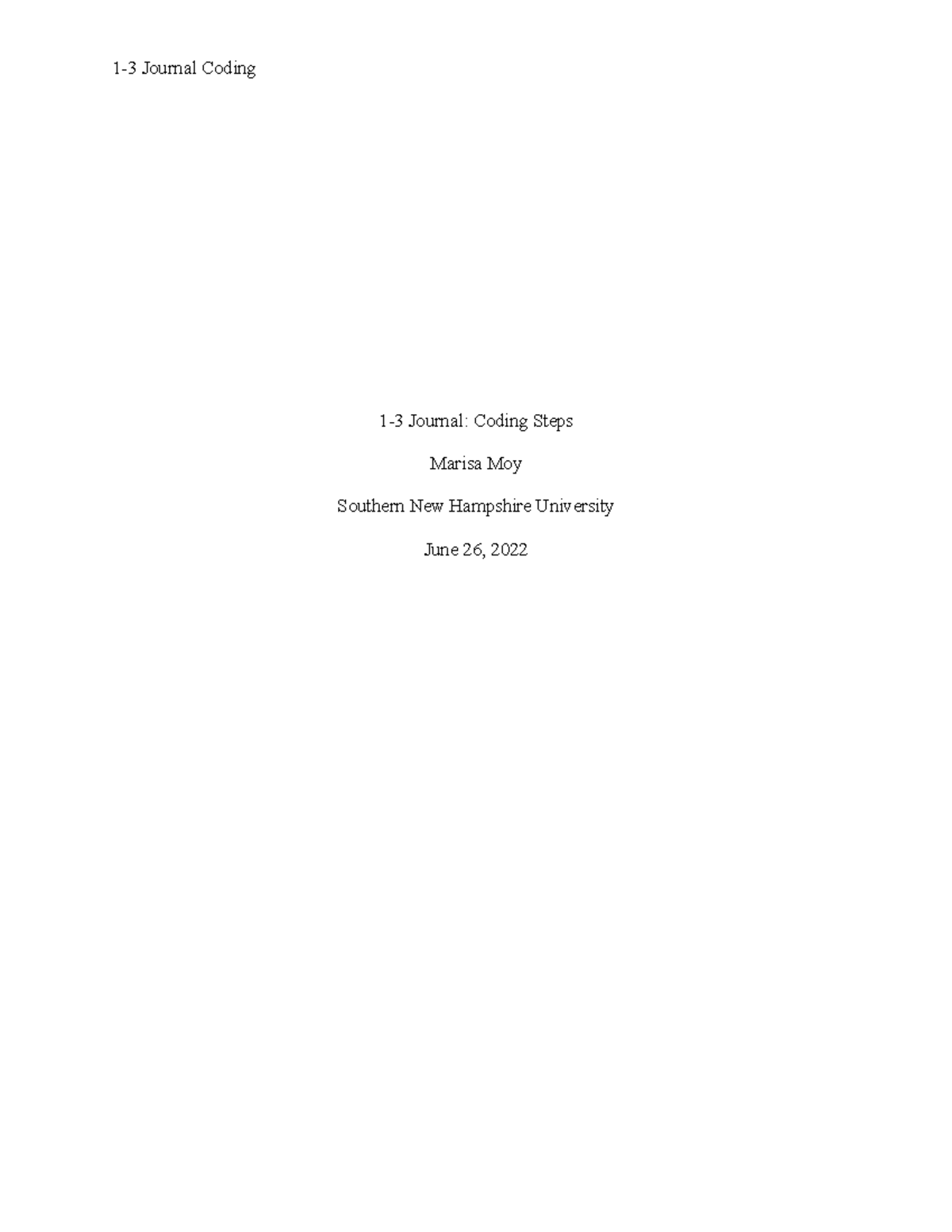 1-3 Journal Coding: CPT & ICD-10 Procedure Insights - Studocu