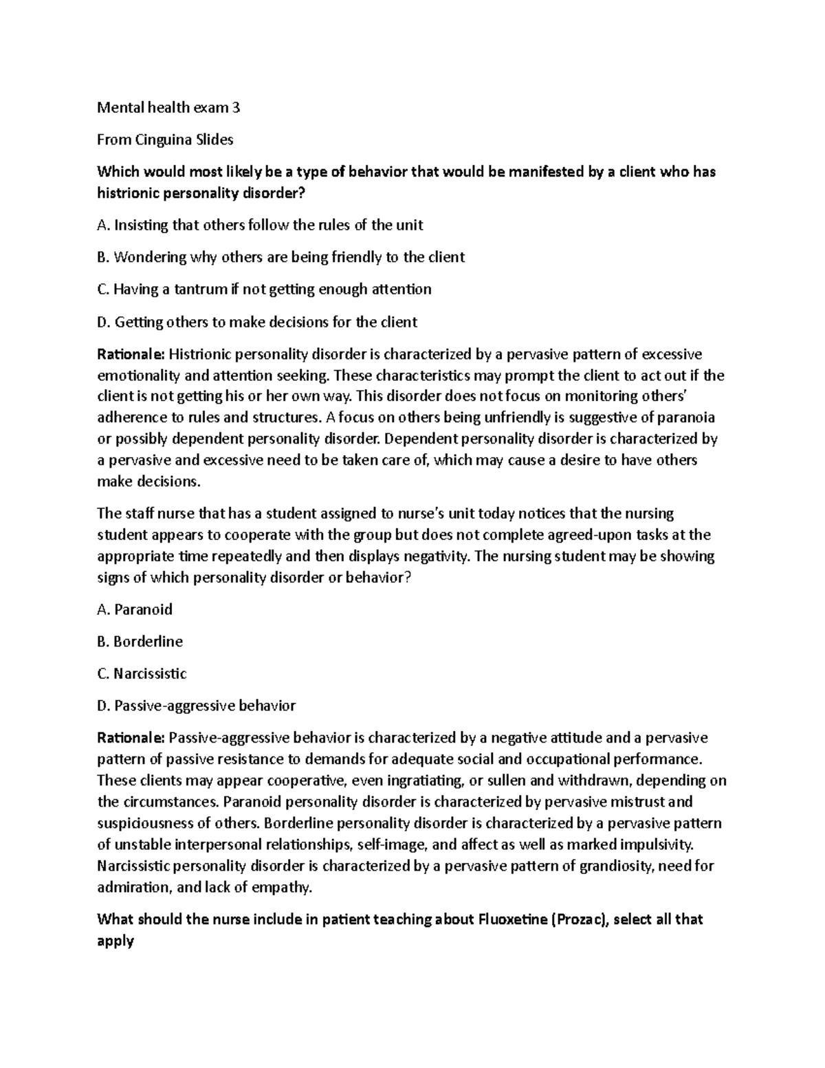 Psych Exam 3 Review - Comprehensive Study Notes - Studocu