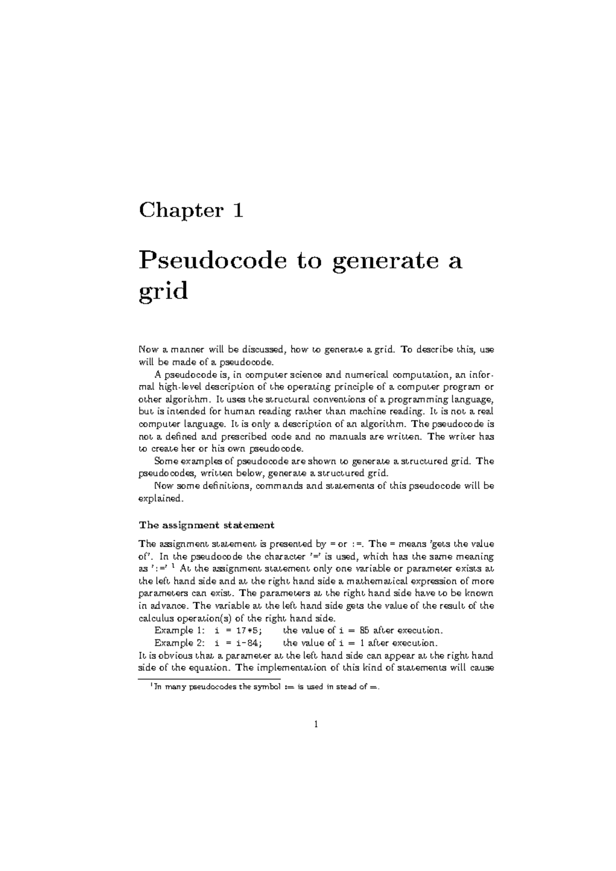 Pseudocode for Grid Generation in NMsh (Part 1) - Studeersnel