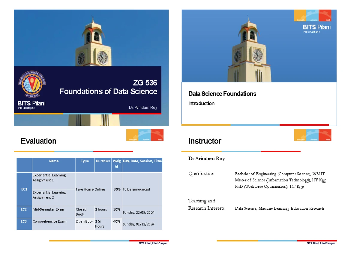 M1 Data Science Foundations - Lecture 3: Types of Data & Datasets - Studocu