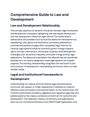 LAW AND DEVELOPMENT: Analyzing Uganda's Legal Framework and Changes ...