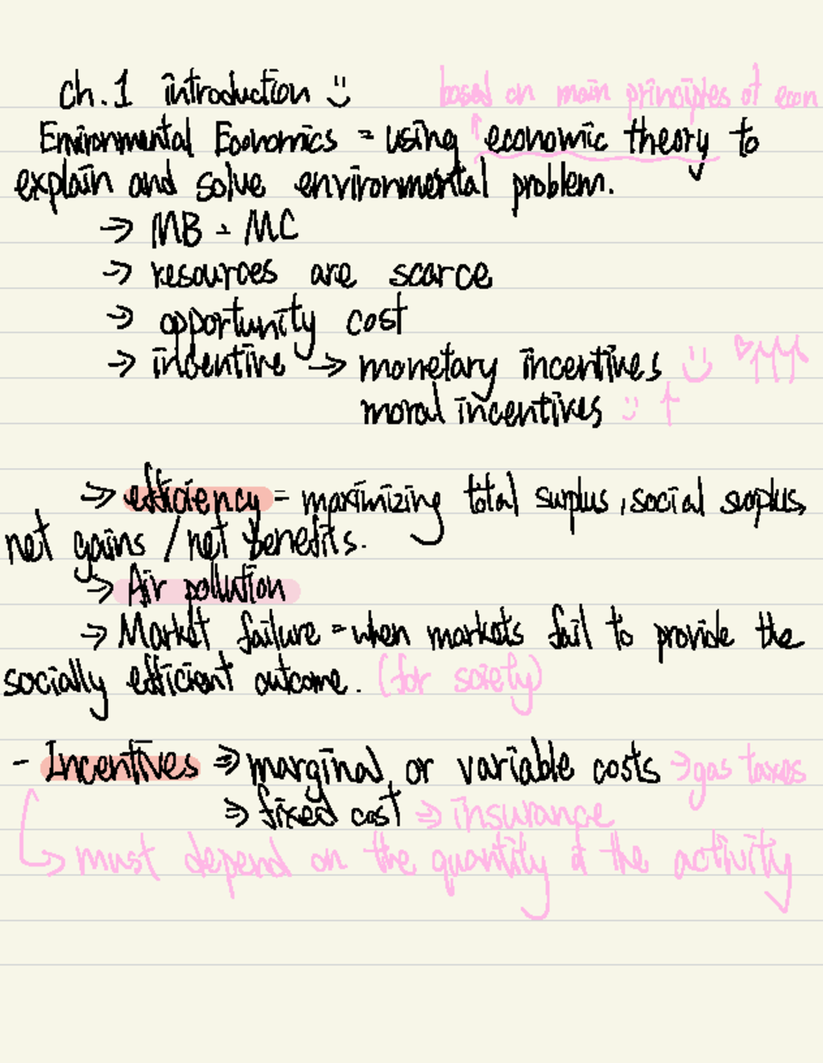 未命名的筆記本 - notes - Ch . 1 introduction based on main principles of econ ...