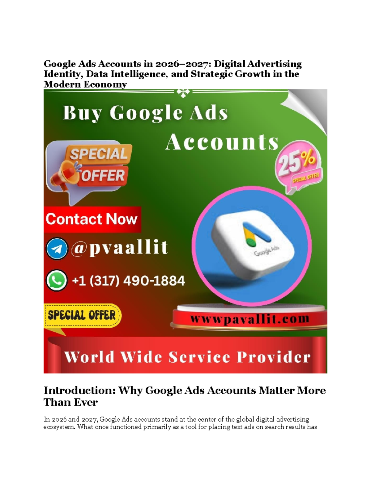 Best 5 Sites to Buy Google Ads Accounts - Modern Insights for 2026-2027 ...