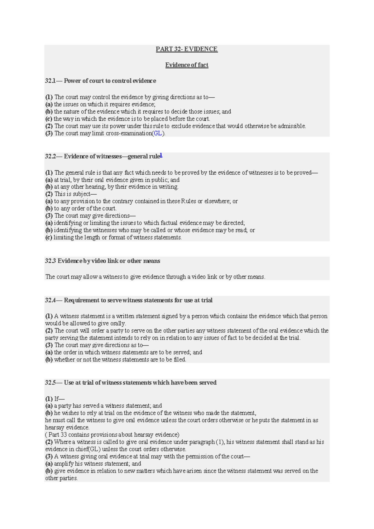 Consolidated Notes 2 - Evidence Control and Witness Statements (GL ...
