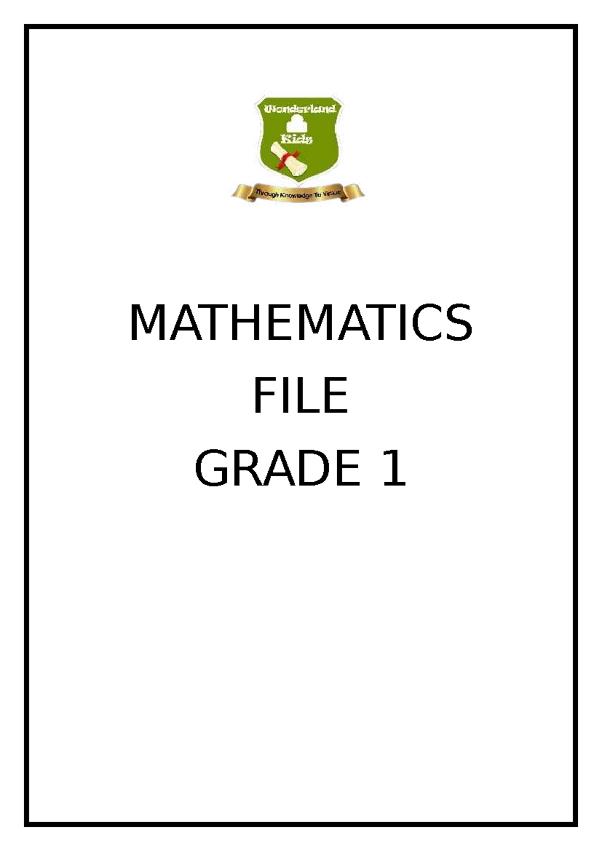 Coding AND Robotics FILE - ENG1501 - MATHEMATICS FILE ENGLISH FILE ...